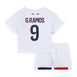 Kinder Paris Saint-Germain PSG Fußball Trikotsatz 2024-25 G.Ramos #9 Auswärtstrikot